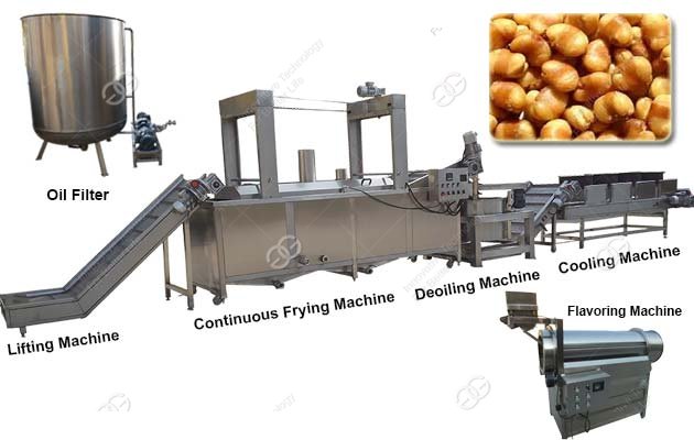 Continuous Broad Bean Production Line|Broad Bean Frying Equipment