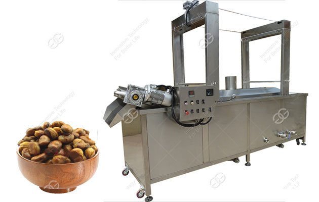 Broad Beans Frying Machine|Belt Type Broad Beans Fryer Machine