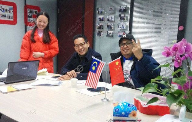 Malaysia customers order our plantain chips production lin
