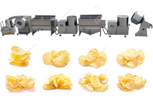 <b>Small Capacity Potato Chips Production Line|Potato Chips Making Machine</b>