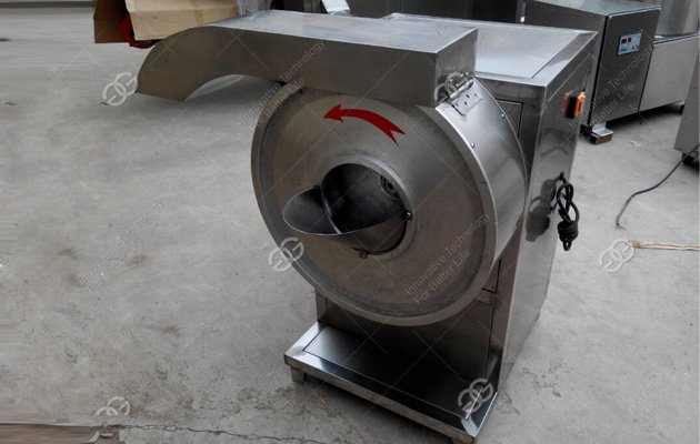Potato chips cutting machine